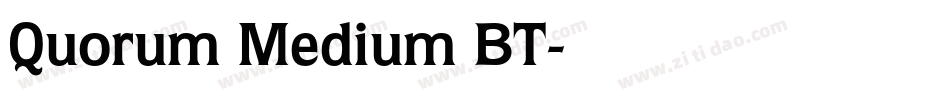 Quorum Medium BT字体转换